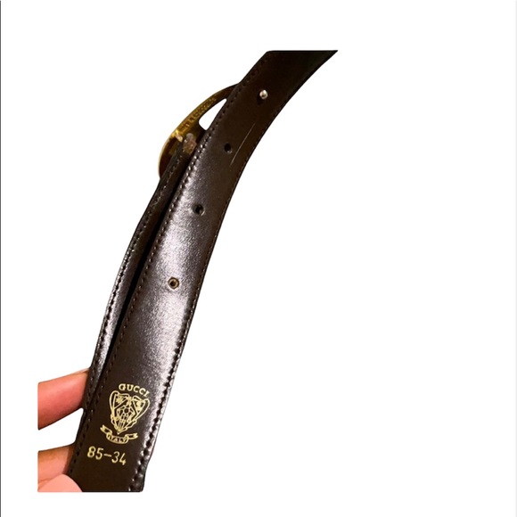 💯% Authentic Vintage Gucci Belt With GG Monogram - Picture 7 of 10